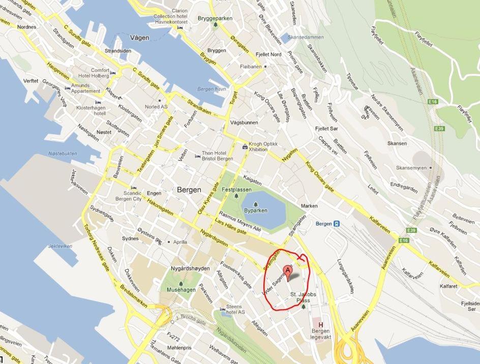 80 Square Metre Flat In The Heart Of Bergen - 2 Big Bedrooms Exteriör bild